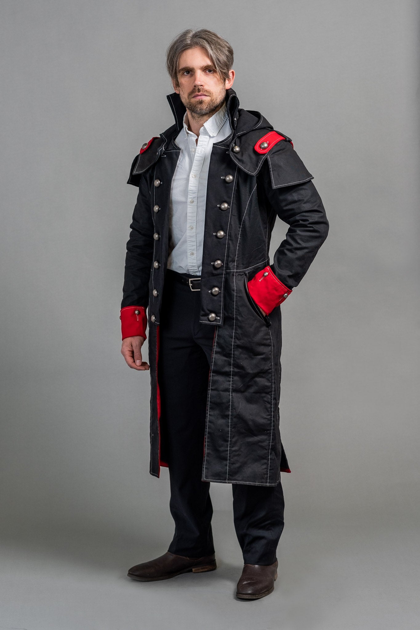 Assassins Creed Red and Black Gaming Coat